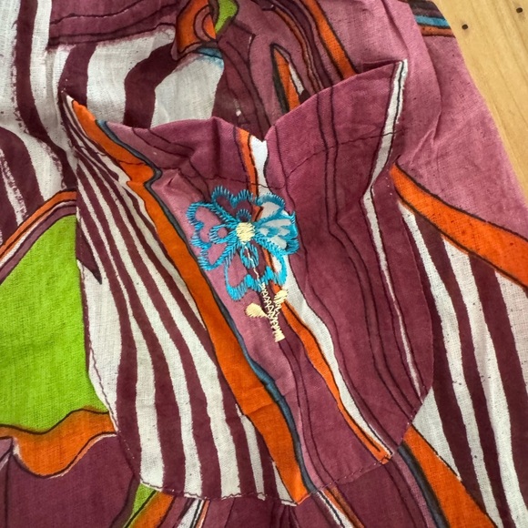 Raj Kids Multicolor Patterned Dress - Picture 3 of 4